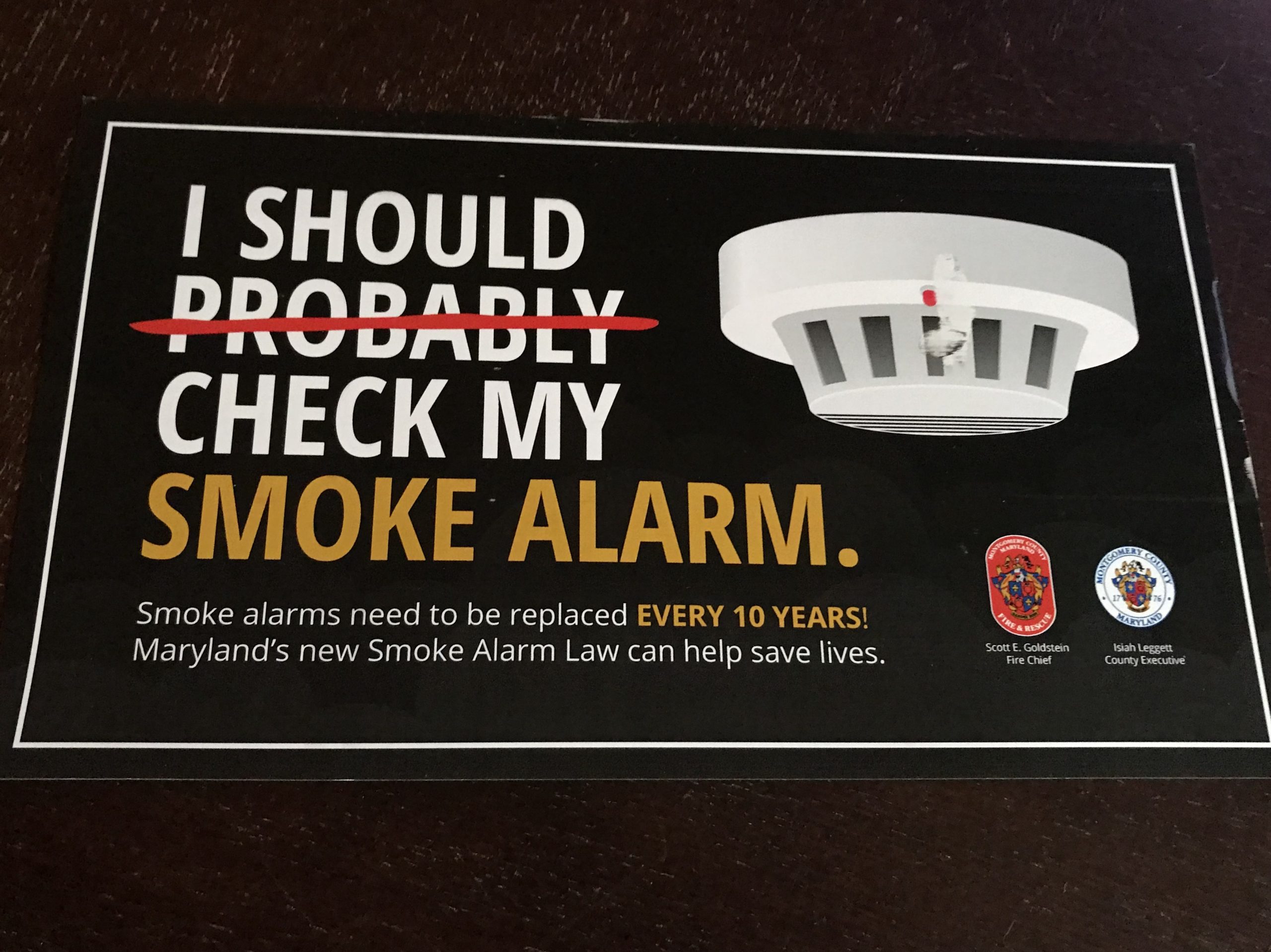 battery-powered smoke alarms